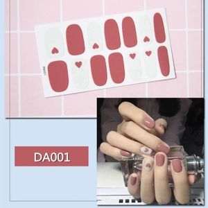 ⭐4/$15 Bright Maroon Heart Nail Wraps